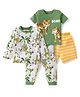 Babyhug Cotton Knit Full Sleeves Night Suit With Tiger Print Pack Of 2 - Multicolor