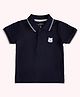 Pantaloons Baby Half Sleeves Bear Patch Detailed Tee - Navy Blue