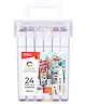 Deli E70801 Felt Pen Markers , 24 Colors, Assorted ink, Pack of 1