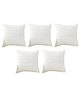 MOMISY Corduroy Cushion Throw Pillow Covers (White, 5)