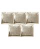 MOMISY Corduroy Cushion Throw Pillow Covers  (Light Grey, 5)