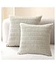 MOMISY Corduroy Cushion Throw Pillow Covers (Light Grey, 2)