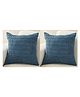 MOMISY Corduroy Cushion Throw Pillow Covers (Blue, 2)