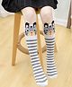 MOMISY 1 Pair of Baby Spring Winter And Autumn Combed Cotton Long Tube Knee-High Socks Suitable Age of 3 to 12 Years (StripeTiger -  3-12Y)