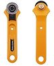 MOMISY Roller Cutter for Fabric Rotary Cutter Alloy Steel Blade Manual Sewing Cutter Leather Craft, Paper, Fabric Blades in 45mm
