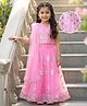 Babyhug Woven Sleeveless Sequined Embroidered Choli & Lehenga Set with Dupatta - Pink