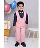 KID1 Full Sleeves Solid 4 Piece Party Suit - Pink & Navy Blue