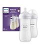 Philips Avent Natural Baby Feeding Bottle | No.1 Brand Recommended by Moms Worldwide | Ideal for 3 months+| Natural Response Technology Mimics Breastfeeding | Uniquely Designed Nipple releases milk only when baby drinks | Pack of 2 | SCY906/02 - 330 