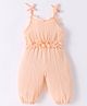 Kookie Kids Sleeveless Solid Color Jumpsuit - Pink