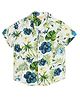 Lil' Drama Half Sleeves Floral Printed Shirt - Green