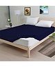 ADBENI HOME Rich Micro Piece Fabric Quilted Waterproof Mattress Protector - Navy Blue