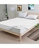 ADBENI HOME Rich Micro Piece Fabric Quilted Mattress Protector - White