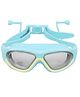Strauss Dual Frame Swimming Goggles, Sky Blue/Yellow