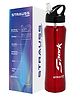 Strauss Spark Stainless-Steel Bottle, Metal Finish, 750 ml, (Red)