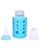 Fantasy India Premium Glass Baby Feeding Bottle for Kids Ultrasoft Nipple Glass Feeding Bottle with Silicone Cover Feeding Bottle for Milk and Baby Drinks No Leakage ML & OZ Marking (Color :- Blue, 120 ml)