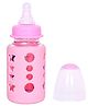 Fantasy India Premium Glass Baby Feeding Bottle for Kids Ultrasoft Nipple Glass Feeding Bottle with Silicone Cover Feeding Bottle for Milk and Baby Drinks No Leakage ML & OZ Marking (Color :- Pink, 120 ml)
