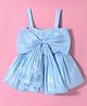 Kookie Kids Sleeveless Top with Bow Applique -  Blue