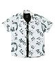CAVIO Cotton Half  Sleeves Alphabet Printed Shirt With Tee - Grey