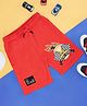 Pantaloons Junior Victory Racer Text Printed Shorts - Red