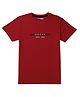 GINI & JONY Half Sleeves Brand Name Printed Tee - Maroon