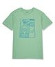 PALM TREE Half Sleeves Game Theme Printed Tee - Green