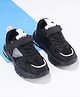 Oh! Pair Slip On Sport Shoes with Velcro Closure - Black