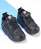 Oh! Pair Velcro Closure Sport Shoes - Black