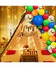 Surprise Decor Birthday Decoration Items-26Pcs|Cabana Tent Decoration Items For Girl|Boy With Net Curtain|Lights| Birthday Decoration Items|Confetti|Multicolour Balloons For Decoration
