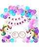 Surprise Decor Unicorn Birthday Decorations For Girls-50 Pcs Unicorn Theme Birthday Decorations Kit|Unicorn Decoration For Birthday Girls|Birthday Decoration Items For Girl|Unicorn Birthday Balloons