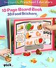 Intelliskills Pick N' Stick Food Premium Activity Board Book with Reusable Velcro Stickers| Fruits, Vegetables, Bakery & Dairy | 30 Stickers, 10 Book Pages | Travel Toy & Gifting | Educator Recommeded