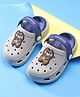 Babyoye Slip On Unicorn Applique Clogs with Back Strap - Grey