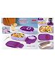 YAMAMA Insulated Lunch Box Magical Unicorn Lunch Box Stainless Steel Lunch Box Unicorn Theme Modern Design Easy To Carry Portable Lunch Box 700 ml With Spoon And 10 Color Ball Pen  (Pack of 1  Purple)