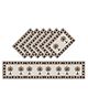 Kuber Industries Rich Fabric Table Runner & Placemats For Living, Dinning, Office, Kitchen & Wedding Set of 7,Brown, 54KM4149