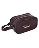Kuber Industries Rexine Lightweight Travel Toiletry Bag Shaving Kit With Carrying Strap,Wine, 54KM4279