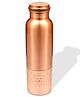 Kuber Industries Copper Round Hammered Design Water Bottle For Home & Traveling 1 Ltr.,Copper, 54KM4307