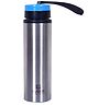 Kuber Industries Stainless Steel Water Bottle Refrigerator Bottle For School Kids With Sipper Cap & Handle 750 ml ,Silver,