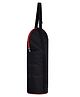 Kuber Industries Bottle CoverRexine Traveling Water Bottle CoverAdjustable Strap & Zipper Closure2.5 LtrXL Size,Black,