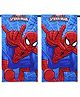 Kuber Industries Marvel Spiderman Kids Bath TowelSoft Cotton Towel For KidsSides Stitched Baby Towel400 GSM Toddler Bath Towel24x48 InchPack of 2,Red,
