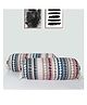 Kuber Industries Bolster Covers  Soft Cotton Bolster Cover Set  Diwan Round Bolster Pillow Covers   Zig Zag Design Roll Masand Cover  16x32 Inch  Pack of 2   Multicolor