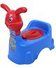 Kuber Industries Potty Toilet Trainer Seat  Plastic Potty Training Seat  Baby Potty Seat  Potty Seat For Child  Potty Training Seat for Kids  Rabbit Design  Red & Blue