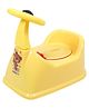 Kuber Industries Potty Toilet Trainer Seat  Plastic Potty Training Seat  Baby Potty Seat  Potty Seat For Child  Potty Training Seat for Kids  Steering Design  Yellow