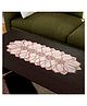 Kuber Industries Table Runner  PVC Dining Table Runner  Center Table Runner  Multi Leaf Table Runner  Table Runner Mat  Table Runner for Home Décor  Golden