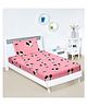 Kuber Industries Bedsheet  Cotton Single Bedsheet  Bedsheet with 1 Pillow Cover  Single Bedsheet for Kids Room  Single Bedsheet for Bedroom  Wrinkle Free  Pink