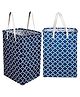 Kuber Industries Laundry Basket  Laundry Basket  Canvas Storage Bag with Handles  Clothes Basket for Home  Toy Storage Basket  75 LTR  Large  Pack of 2  Multicolor