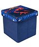Kuber Industries Marvel Spider-Man Storage Sitting Stool  Foldable Storage Box  Storage Sitting Stool for Kids Room  Stool For Living Room  Storage Stool Box For Toys  Blue