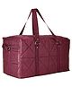 Kuber Industries Storage Duffle Bag  Parachute Travel Storage Bag  Storage Organizer for Clothes  Storage Carrying Bag with Handle  Zipper Closure Storage Bag for Clothes  Maroon