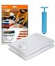 Kuber Industries Vacuum Storage Bags  Travel Space Saver Seal Bags  Vacuum Bags for Comforters  Bags for Blankets  Bags for Clothes with Hand Pump  50x70  Pack of 2  Transparent