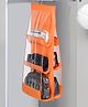 Kuber Industries Hanging Organizer  Handbag Organizer  Hanging Purse for Wardrobe  Transparent Clutch Organizer  Handbag Storage For Closet  6 Pocket Storage Hanger  Orange