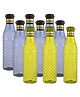 Kuber Industries Water Bottle  Plastic Water Bottle for Fridge  Water Bottle for Kitchen  Ideal for Restaurant  Water Bottle for Refrigerator  Crystal Bingo Bottle  1 LTR  Pack of 9  Multi