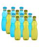 Kuber Industries Water Bottle  Plastic Water Bottle for Fridge  Water Bottle for Kitchen  Ideal for Restaurant  Water Bottle for Refrigerator  Dolphine Bottle  1 LTR  Pack of 12  Multi